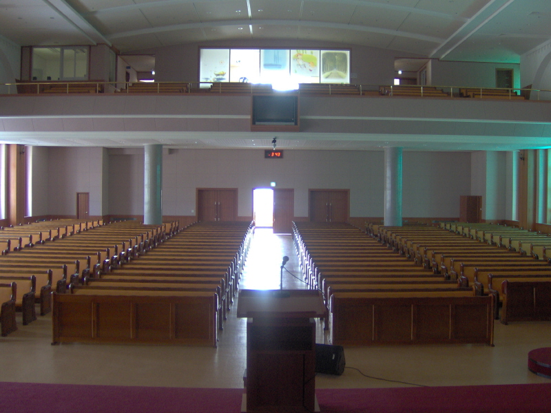 안성제일교회 대예배실
